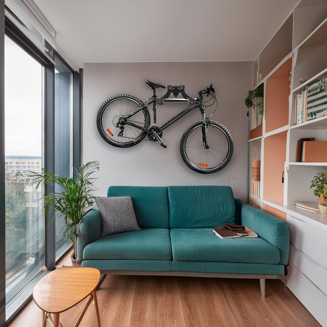Soporte de pared para bicicletas Maclean, acero, carga máxima de 30 kg, MC-449, 3 unidades