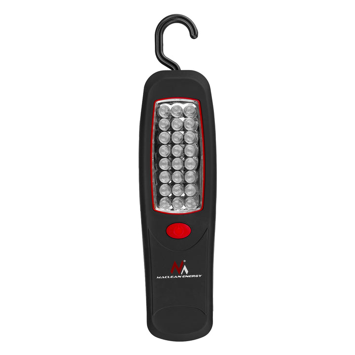 2 lámparas de taller Maclean de 24 LED, imán, gancho, MCE03 + 6 pilas R-06, R06, AA, LR06 de 1,5 V VARTA Longlife Power