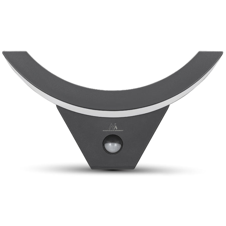 Lámpara LED con sensor de movimiento Maclean, sensor de movimiento por infrarrojos, color gris, 10 W, IP54, 800 lm, MCE290 GR, 2 unidades