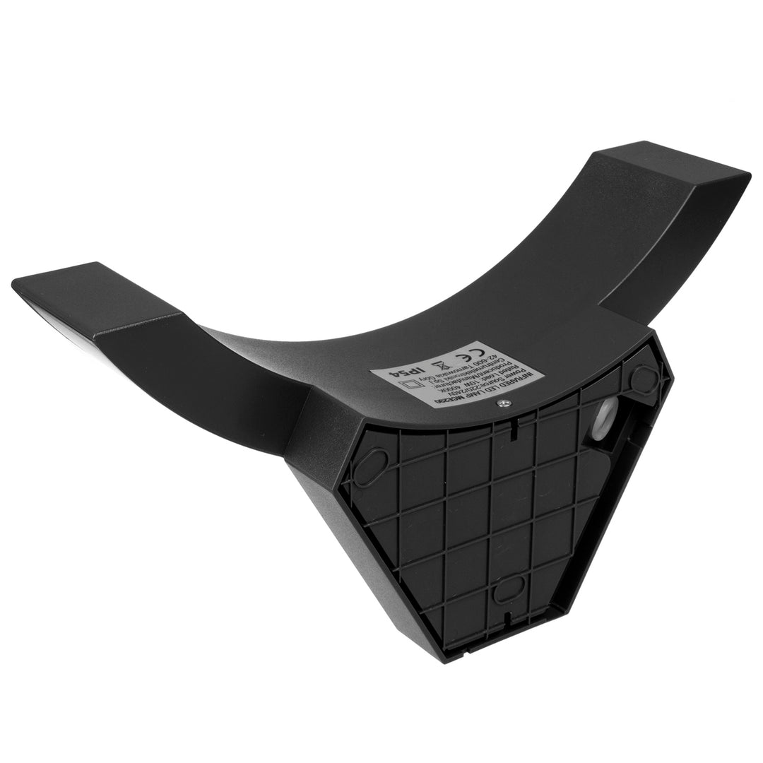 Lámpara LED con sensor de movimiento Maclean, sensor de movimiento por infrarrojos, color negro, 10 W, IP54, 800 lm, MCE290 B, 2 unidades