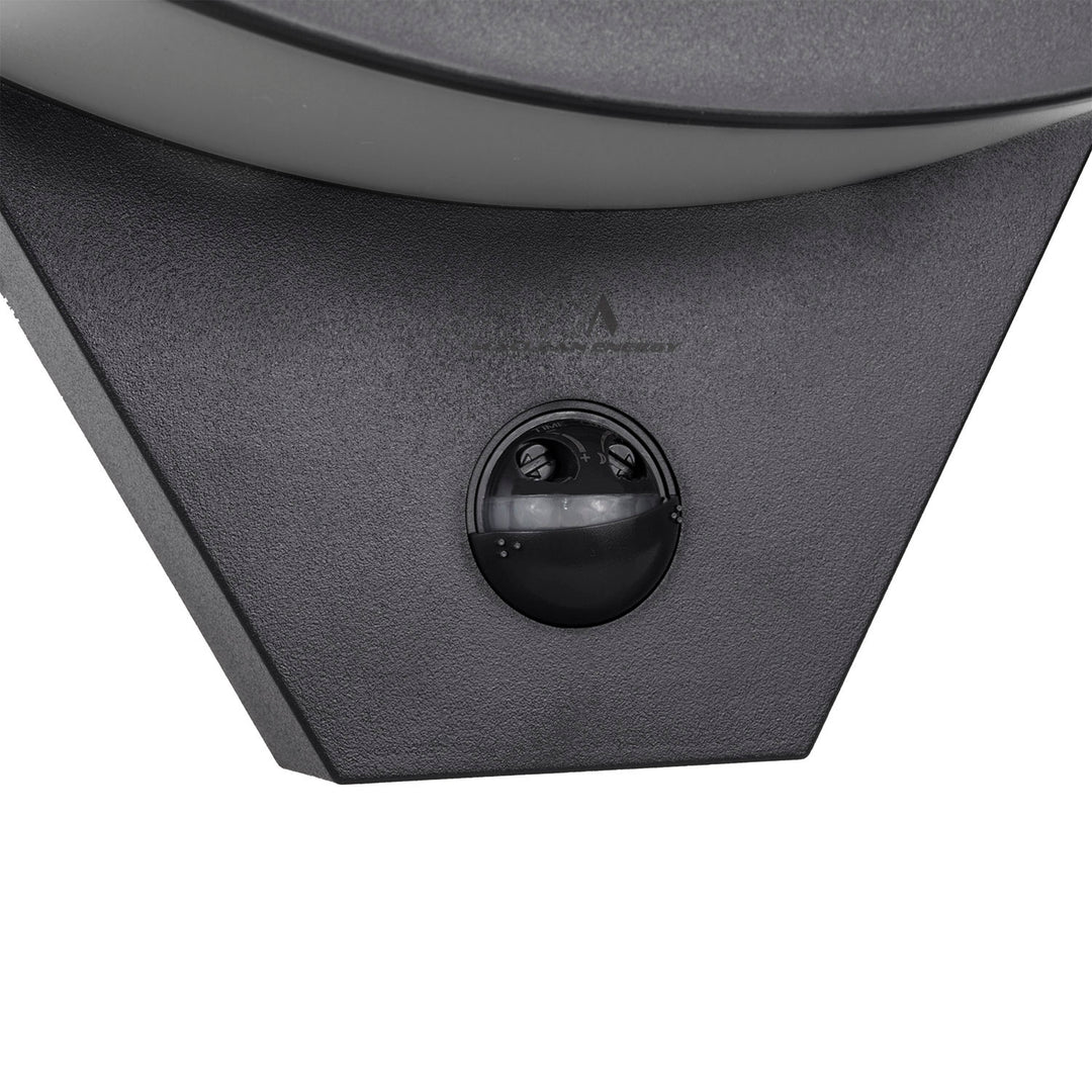 Lámpara LED con sensor de movimiento Maclean, sensor de movimiento por infrarrojos, color negro, 10 W, IP54, 800 lm, MCE290 B, 2 unidades