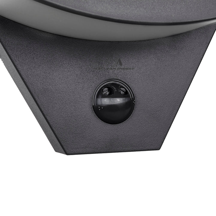 Lámpara LED con sensor de movimiento Maclean, sensor de movimiento por infrarrojos, color negro, 10 W, IP54, 800 lm, MCE290 B, 2 unidades