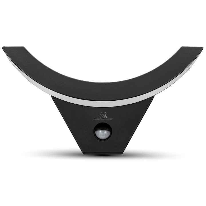 Lámpara LED con sensor de movimiento Maclean, sensor de movimiento por infrarrojos, color negro, 10 W, IP54, 800 lm, MCE290 B, 4 unidades