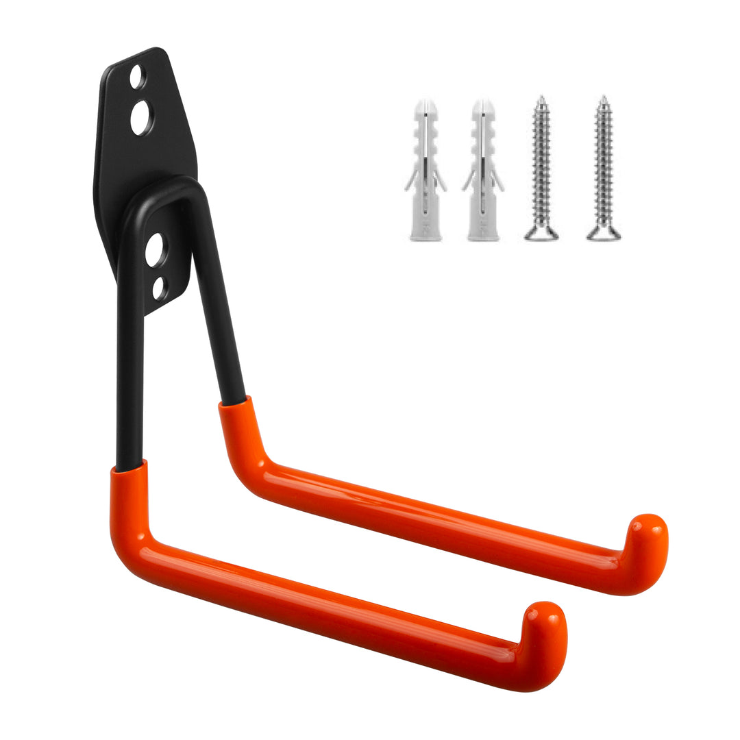 Soporte / colgador de pared para garaje Maclean, para neumáticos, herramientas de jardinería, escaleras, mangueras, bicicletas, carga máxima de 50 kg, MC-443, 2 unidades