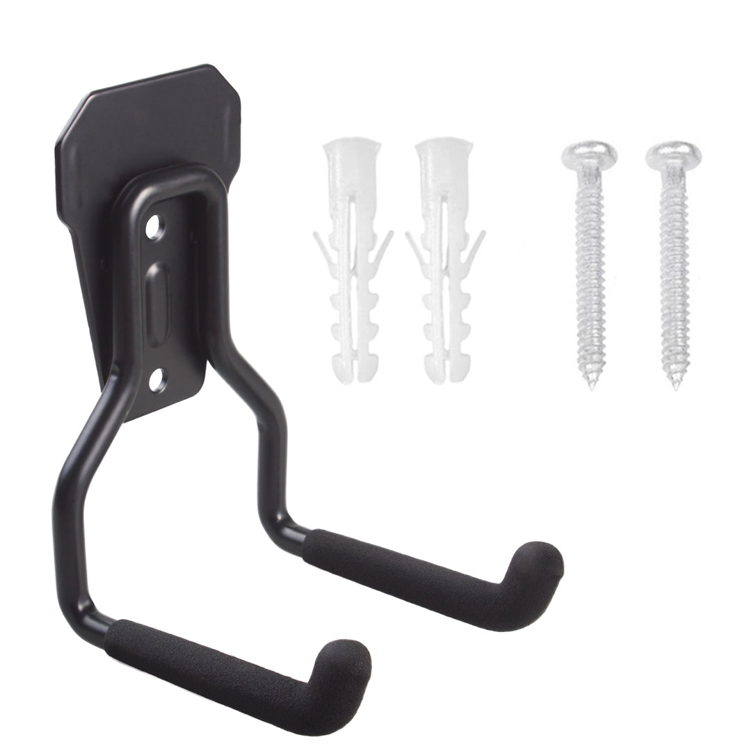 Soporte / colgador de pared para garaje Maclean, para neumáticos, herramientas de jardinería, escaleras, mangueras de jardín, máx. 35 kg, MC-439, 2 unidades