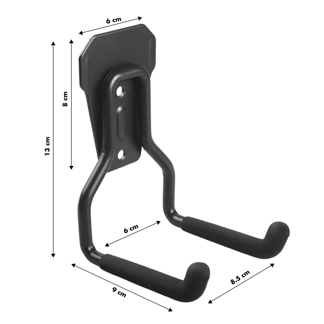 Soporte / colgador de pared para garaje Maclean, para neumáticos, herramientas de jardinería, escaleras, mangueras de jardín, máx. 35 kg, MC-439, 2 unidades