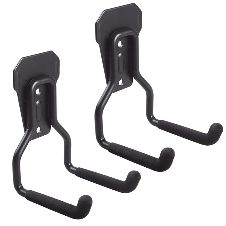 Soporte / colgador de pared para garaje Maclean, para neumáticos, herramientas de jardinería, escaleras, mangueras de jardín, máx. 35 kg, MC-439, 2 unidades