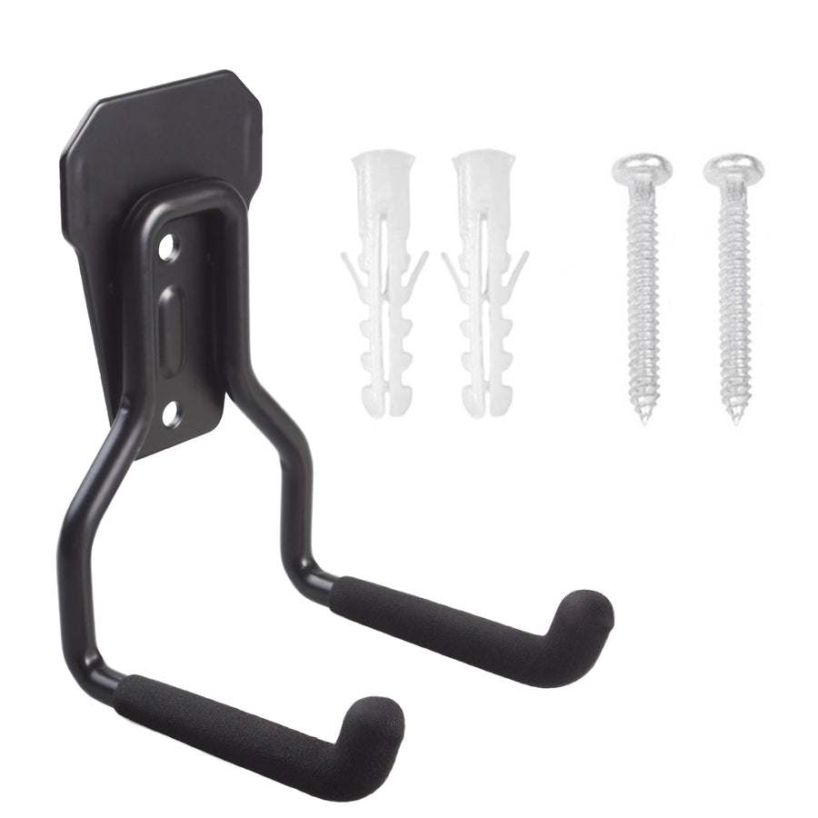 Soporte / colgador de pared para garaje Maclean, para neumáticos, herramientas de jardinería, escaleras, mangueras de jardín, máx. 35 kg, MC-439, 4 unidades