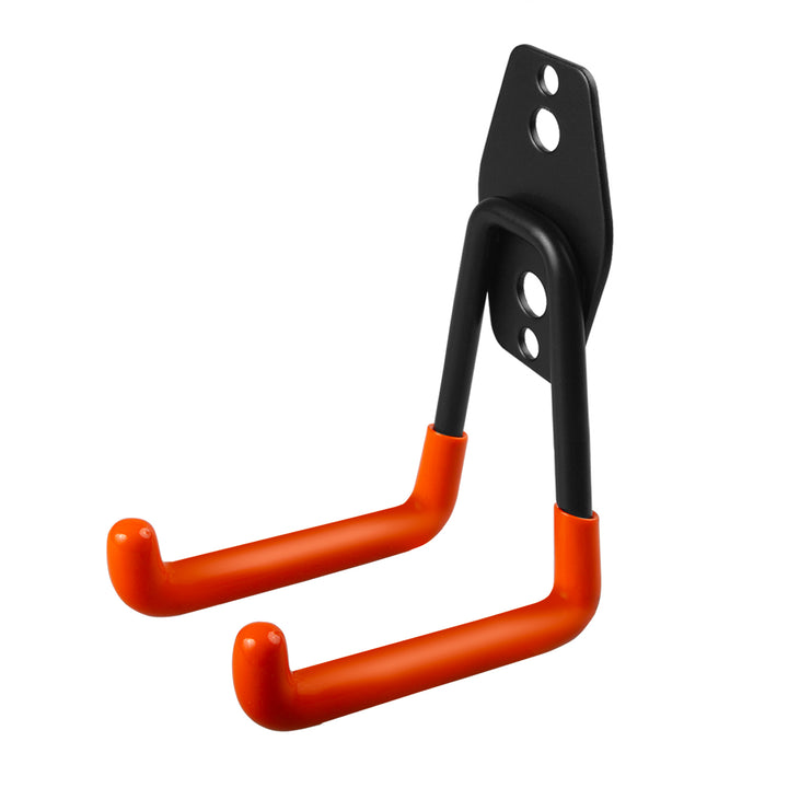Soporte de pared para garaje Maclean, para neumáticos, herramientas de jardinería, escaleras y mangueras. De acero, carga máxima de 70 kg, MC-442, 3 unidades