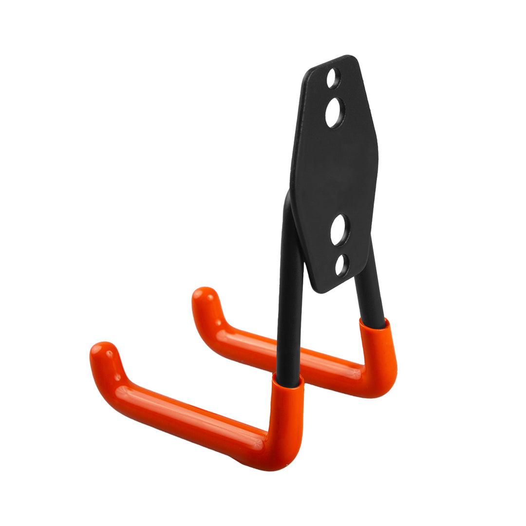 Soporte de pared para garaje Maclean, para neumáticos, herramientas de jardinería, escaleras y mangueras. De acero, carga máxima de 70 kg, MC-442, 4 unidades