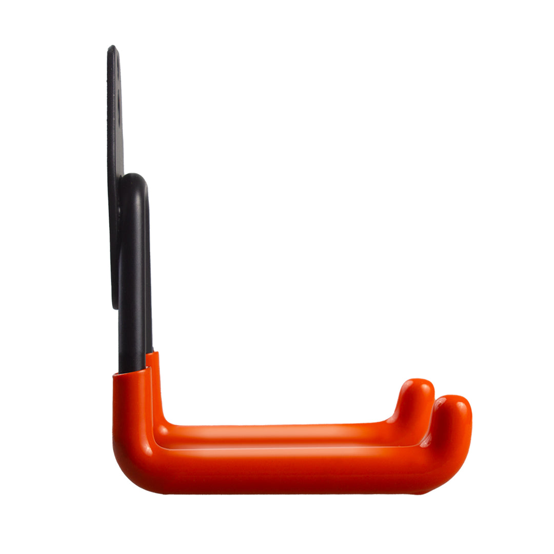 Soporte de pared para garaje Maclean, para neumáticos, herramientas de jardinería, escaleras y mangueras. De acero, carga máxima de 70 kg, MC-442, 4 unidades