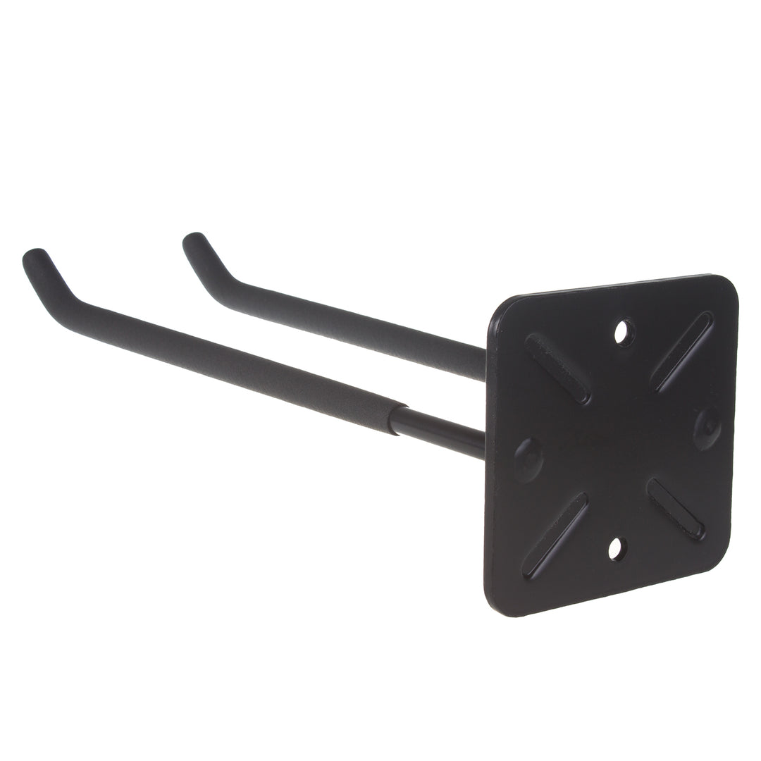 Juego de 4 soportes de pared Maclean, para herramientas, ruedas, escaleras, bicicletas, de acero, carga máxima de 70 kg, MC-436