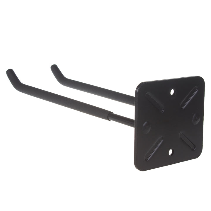 Juego de 4 soportes de pared Maclean, para herramientas, ruedas, escaleras, bicicletas, de acero, carga máxima de 70 kg, MC-436