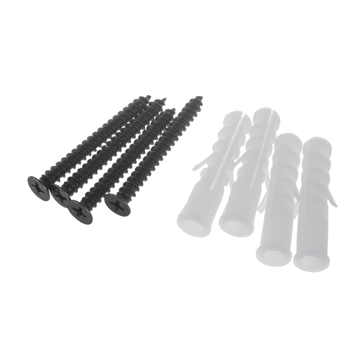 Juego de 4 soportes de pared Maclean, para herramientas, ruedas, escaleras, bicicletas, de acero, carga máxima de 70 kg, MC-436