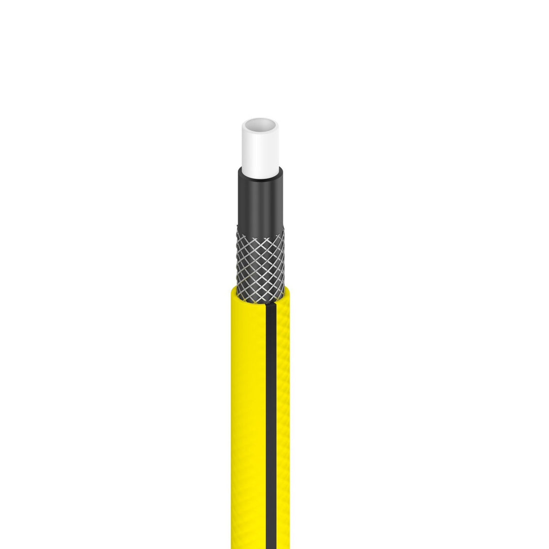 Manguera de jardín Cellfast, de 4 capas, resistente a los rayos UV, diámetro de 1", longitud de 10 m, 4YELLOW