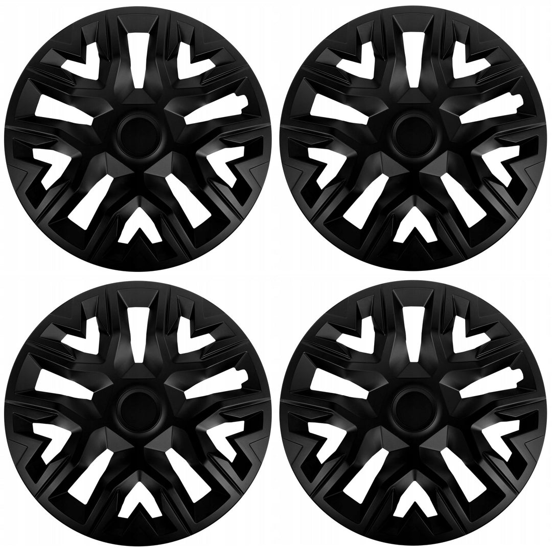 Tapas universales para llantas de 15'' NRM The Best, negras, juego de 4 unidades