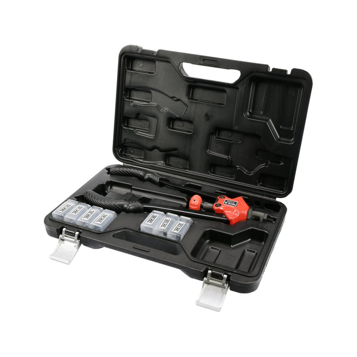 Remachadora manual Yato, para remaches de tuerca de M3 a M12, mango antideslizante, cabezales fabricados en acero CrMo de alta resistencia, YT-36128