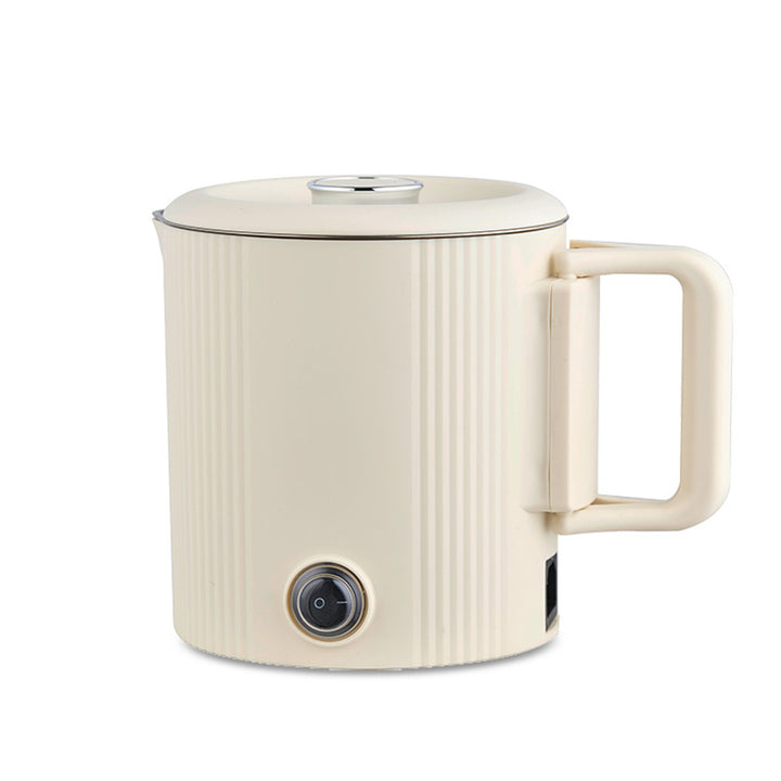Hervidor eléctrico / olla de viaje Maestro, 2 en 1, capacidad de 0,8 l, potencia de 600 W, asa plegable, selector de voltaje 110 V/230 V, color beige, MR-009-BEIGE