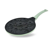 Sartén para crepes Maestro, con motivos de personajes de cuentos, diámetro de 26 cm, revestimiento antiadherente, mango de silicona, apta para todo tipo de cocinas, MR-1222-D
