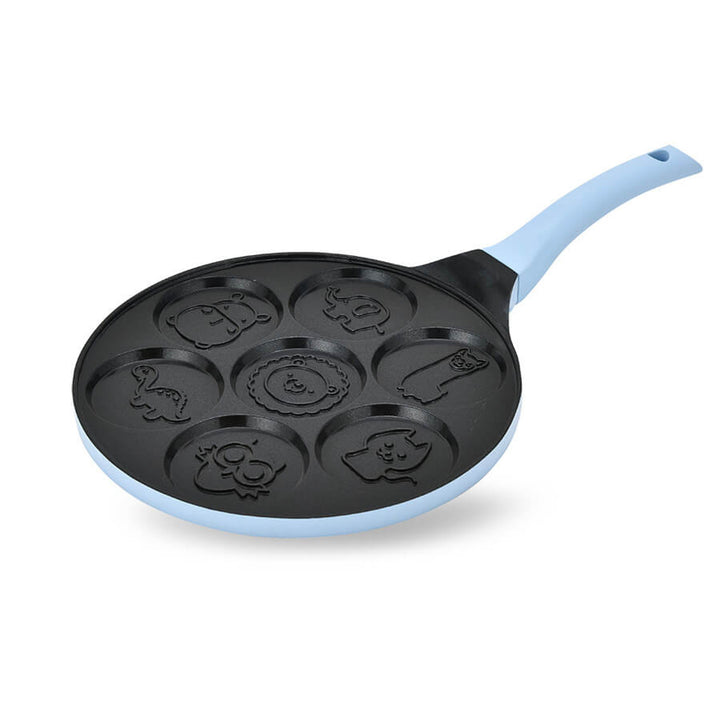 Sartén para crepes Maestro, con motivos de animales, diámetro de 26 cm, revestimiento antiadherente, mango de silicona, apta para todo tipo de cocinas, MR-1222-C