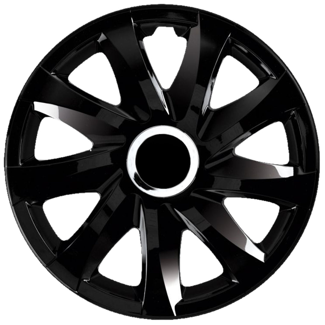Tapa de rueda universal de 16'' NRM Drift, lacada en negro, 1 unidad
