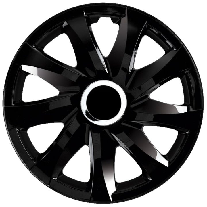 Tapa de rueda universal de 16'' NRM Drift, lacada en negro, 1 unidad