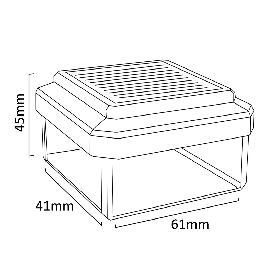 Lámpara LED solar para poste GreenBlue, 60 x 40 mm, cubierta en forma de sobre, GB125, 2 unidades