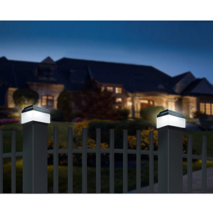Lámpara LED solar para poste GreenBlue, 60 x 40 mm, cubierta en forma de sobre, GB125, 2 unidades