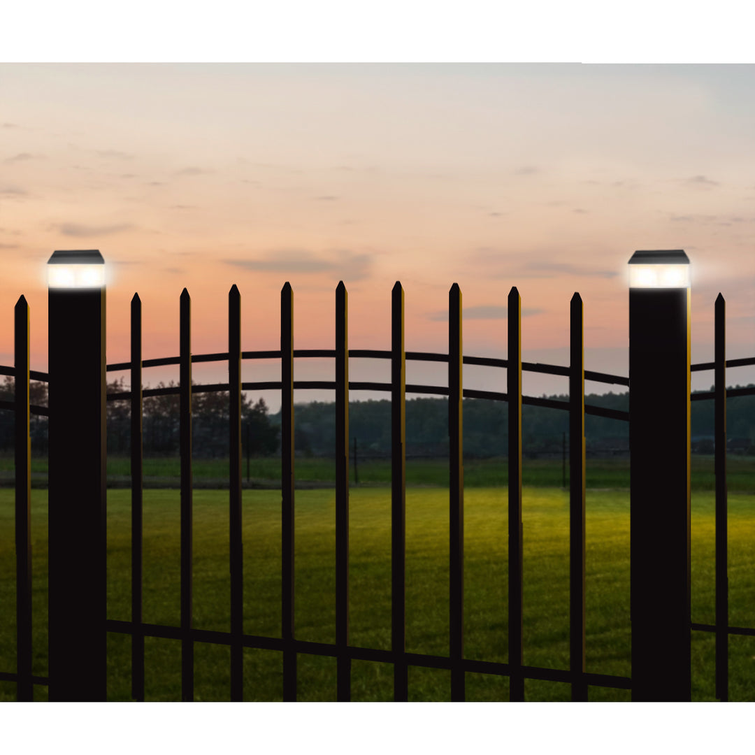 Lámpara LED solar para poste GreenBlue, 60 x 60 mm, cubierta en forma de sobre, GB126, 2 unidades