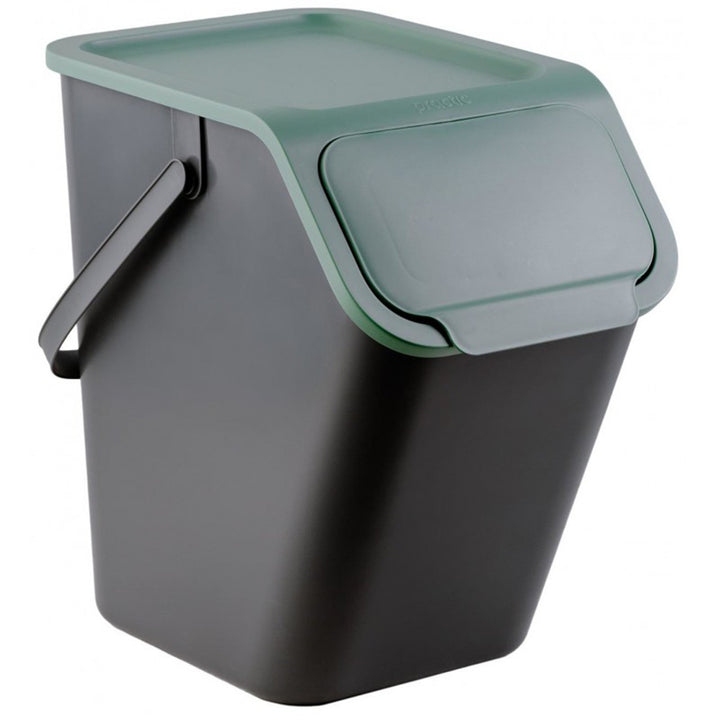 Juego de 3 cubos de basura para la clasificación de residuos de 25 l Practic Bini + 5 filtros de carbón