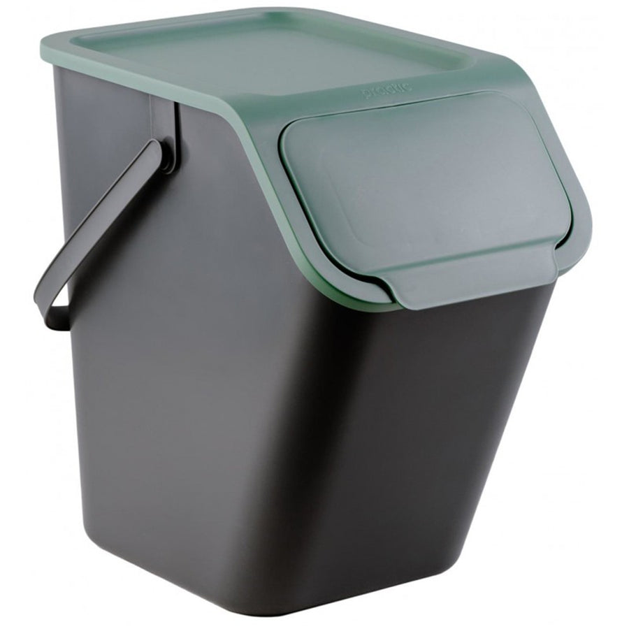 Juego de 3 cubos de basura para la clasificación de residuos de 25 l Practic Bini + 5 filtros de carbón