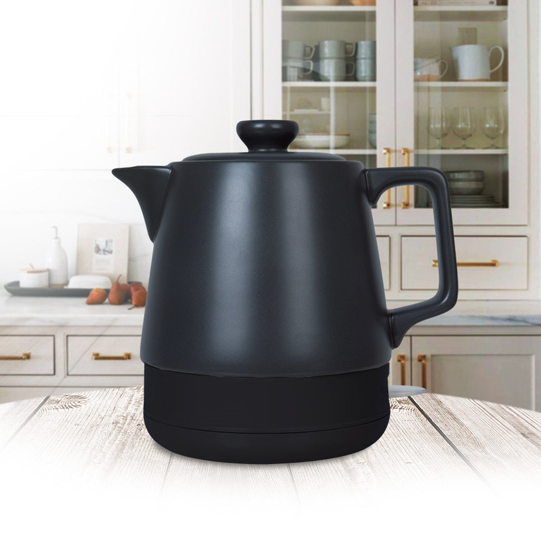 Hervidor de cerámica Maestro, capacidad de 1 l, potencia de 1200 W, color negro, MR-071
