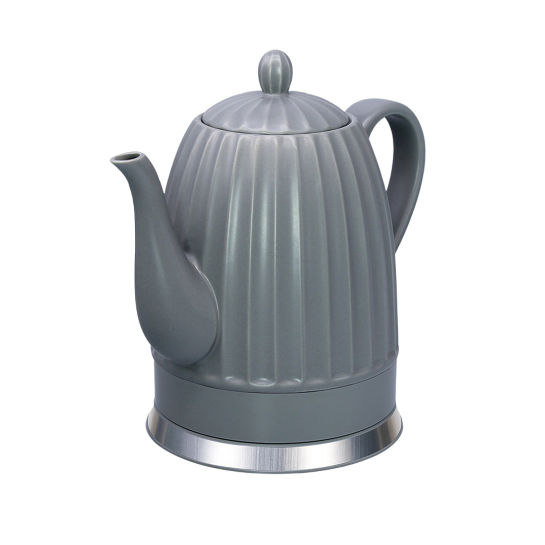 Hervidor eléctrico de cerámica Maestro, color gris, potencia de 1500 W, capacidad de 1,5 l, base giratoria, indicador de nivel de agua, cable de alimentación de 65 cm, MR-077
