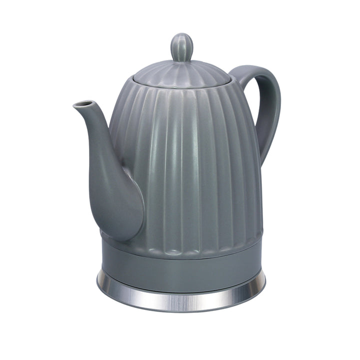 Hervidor eléctrico de cerámica Maestro, color gris, potencia de 1500 W, capacidad de 1,5 l, base giratoria, indicador de nivel de agua, cable de alimentación de 65 cm, MR-077