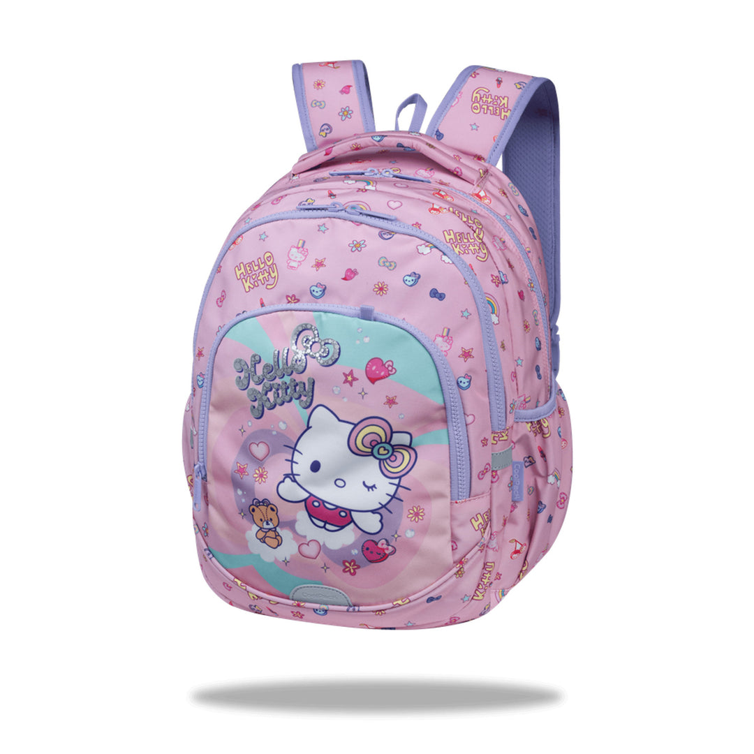 Mochila escolar Hello Kitty Coolpack, tamaño Primo Pro (16"), espalda contorneada y tirantes acolchados, 2 compartimentos principales y un bolsillo para el portátil, base reforzada, F162025