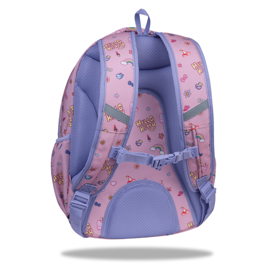 Mochila escolar Hello Kitty Coolpack, tamaño Primo Pro (16"), espalda contorneada y tirantes acolchados, 2 compartimentos principales y un bolsillo para el portátil, base reforzada, F162025