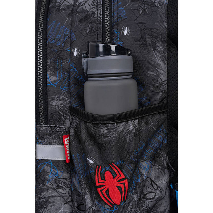 Mochila escolar Spiderman Coolpack, tamaño Jerry (15"), espalda contorneada, 3 compartimentos espaciosos, base reforzada, F029777