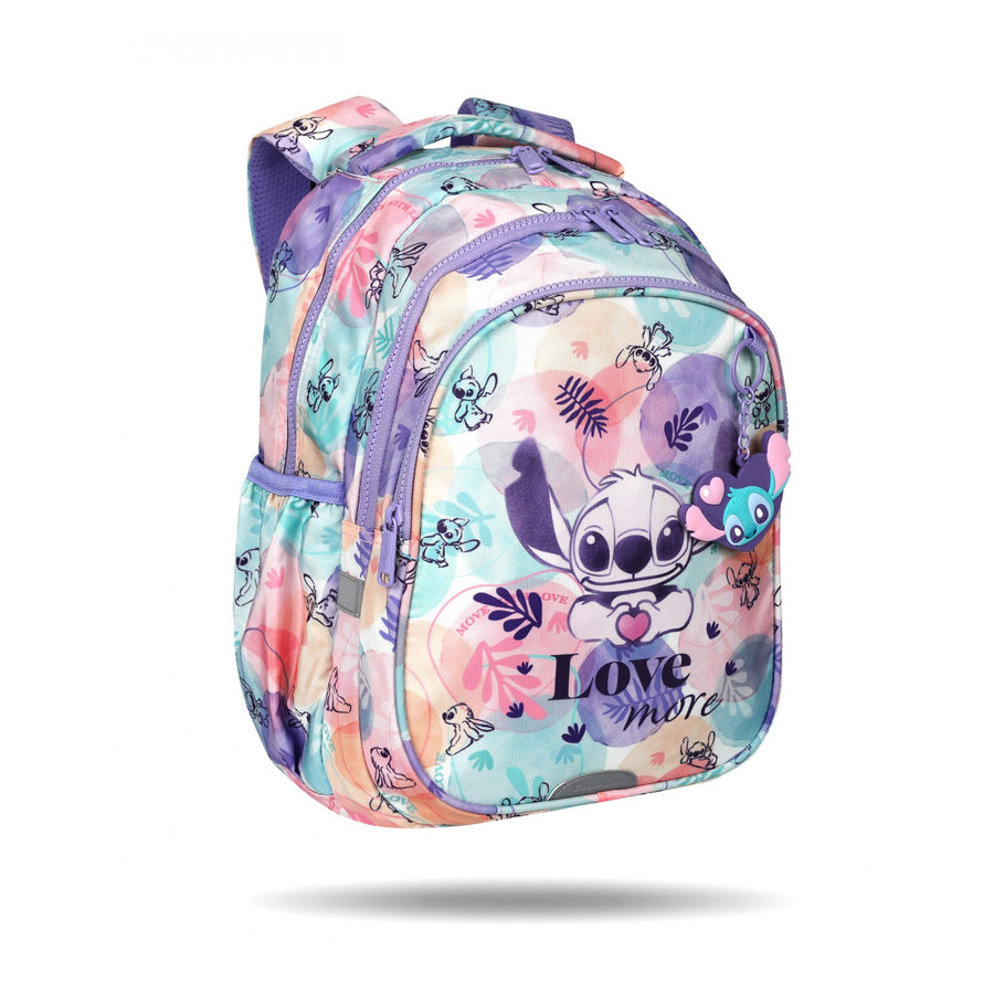Set escolar Stitch Coolpack, mochila Jerry de dos compartimentos (15"), estuche Jumper 3 y bolsa deportiva para zapatillas