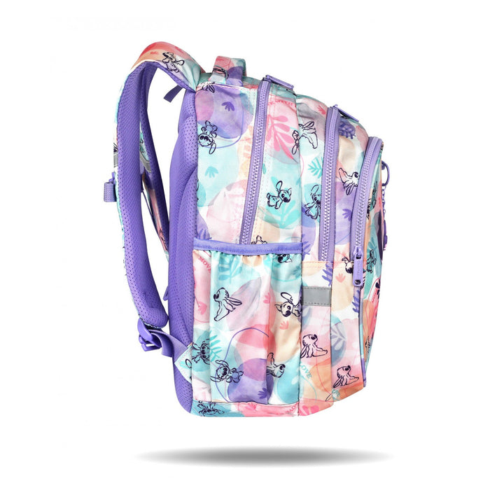 Set escolar Stitch Coolpack, mochila Jerry de dos compartimentos (15"), estuche Jumper 3 y bolsa deportiva para zapatillas
