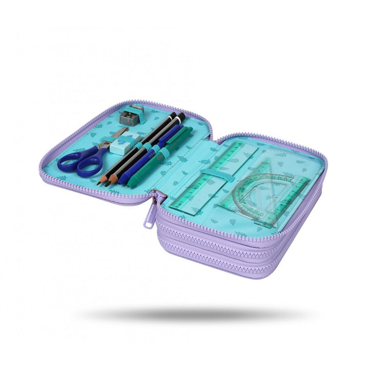 Set escolar Stitch Coolpack, mochila Jerry de dos compartimentos (15"), estuche Jumper 3 y bolsa deportiva para zapatillas
