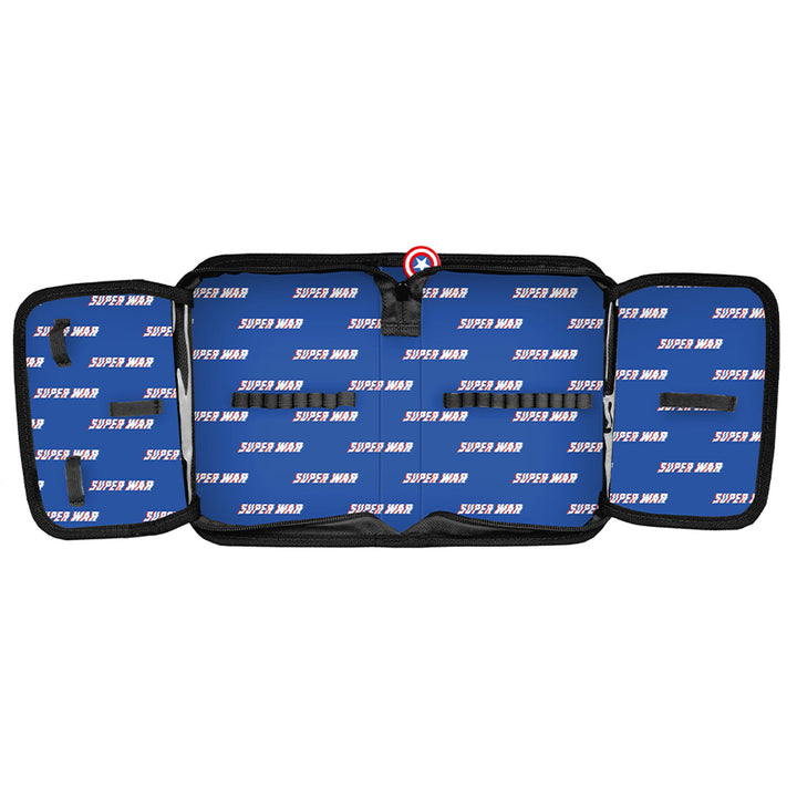 Set escolar Captain America Paso, mochila con dos compartimentos, elementos reflectantes y espalda reforzada, estuche sin material y con asas para los utensilios, bolsa para zapatos que se puede llevar a la espalda, AV26KK