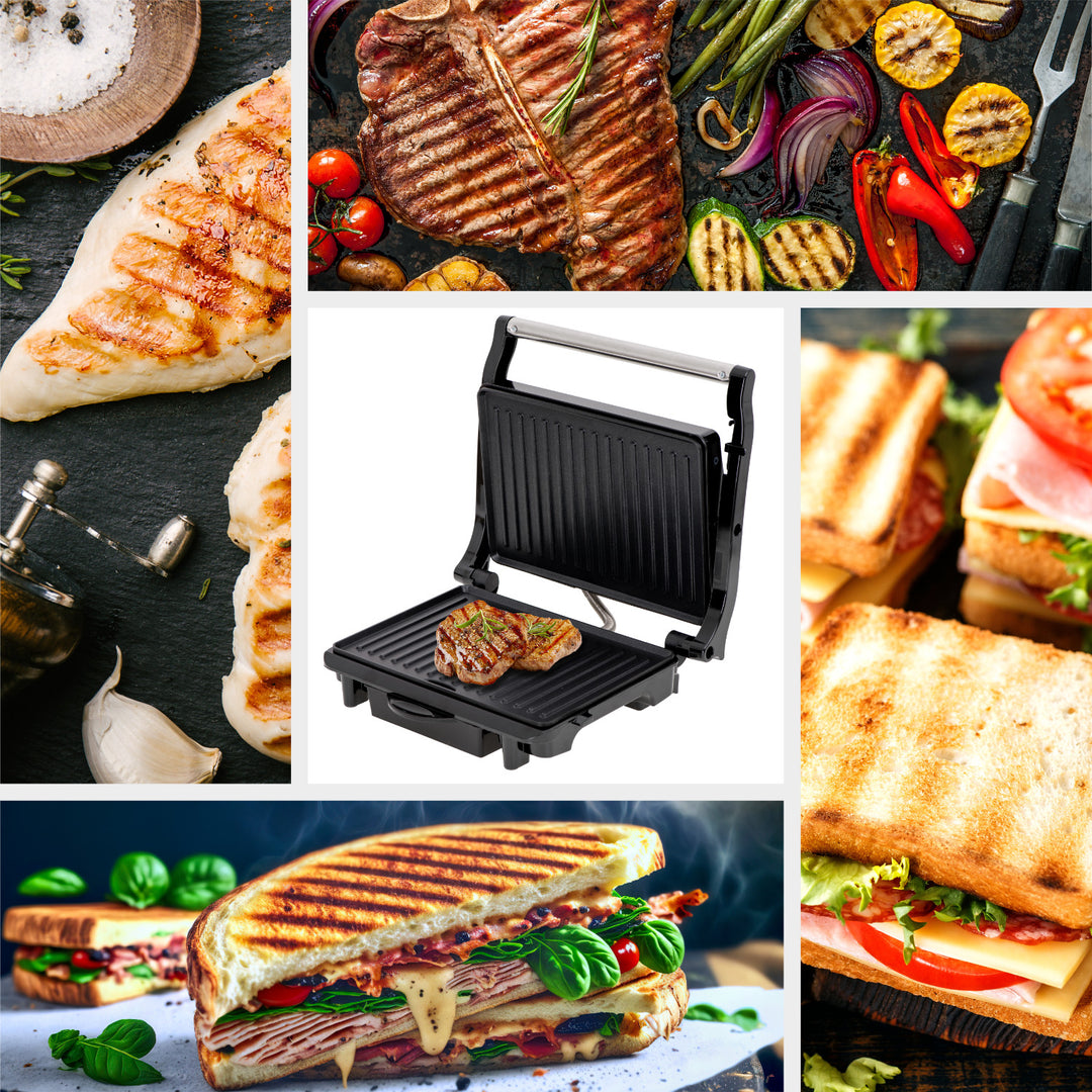 Parrilla eléctrica Camry, placas antiadherentes, potencia máxima de 2100 W, CR 3044