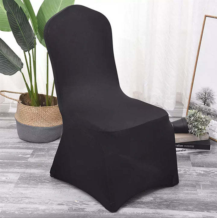 Funda para silla de catering negra GreenBlue, 88 x 50 x 45 cm, spandex, GB373, 4 unidades