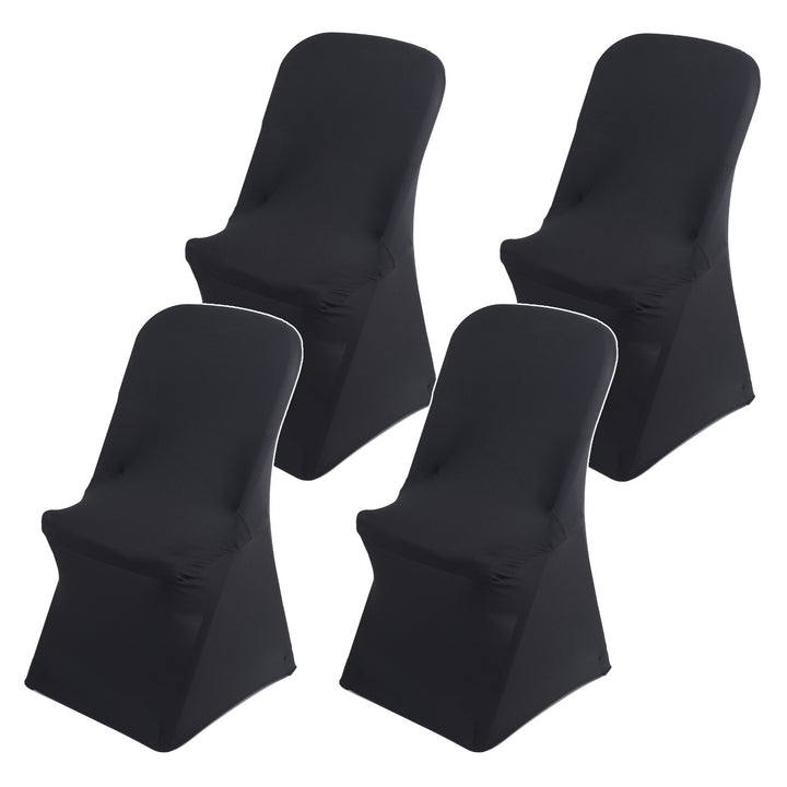 Funda para silla de catering negra GreenBlue, 88 x 50 x 45 cm, spandex, GB373, 4 unidades