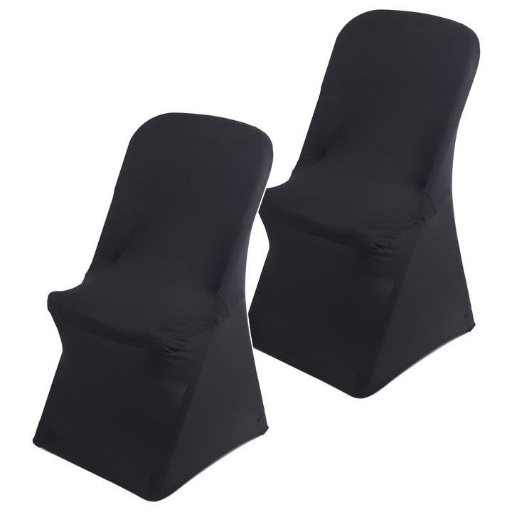 Funda para silla de catering negra GreenBlue, 88 x 50 x 45 cm, spandex, GB373, 2 unidades