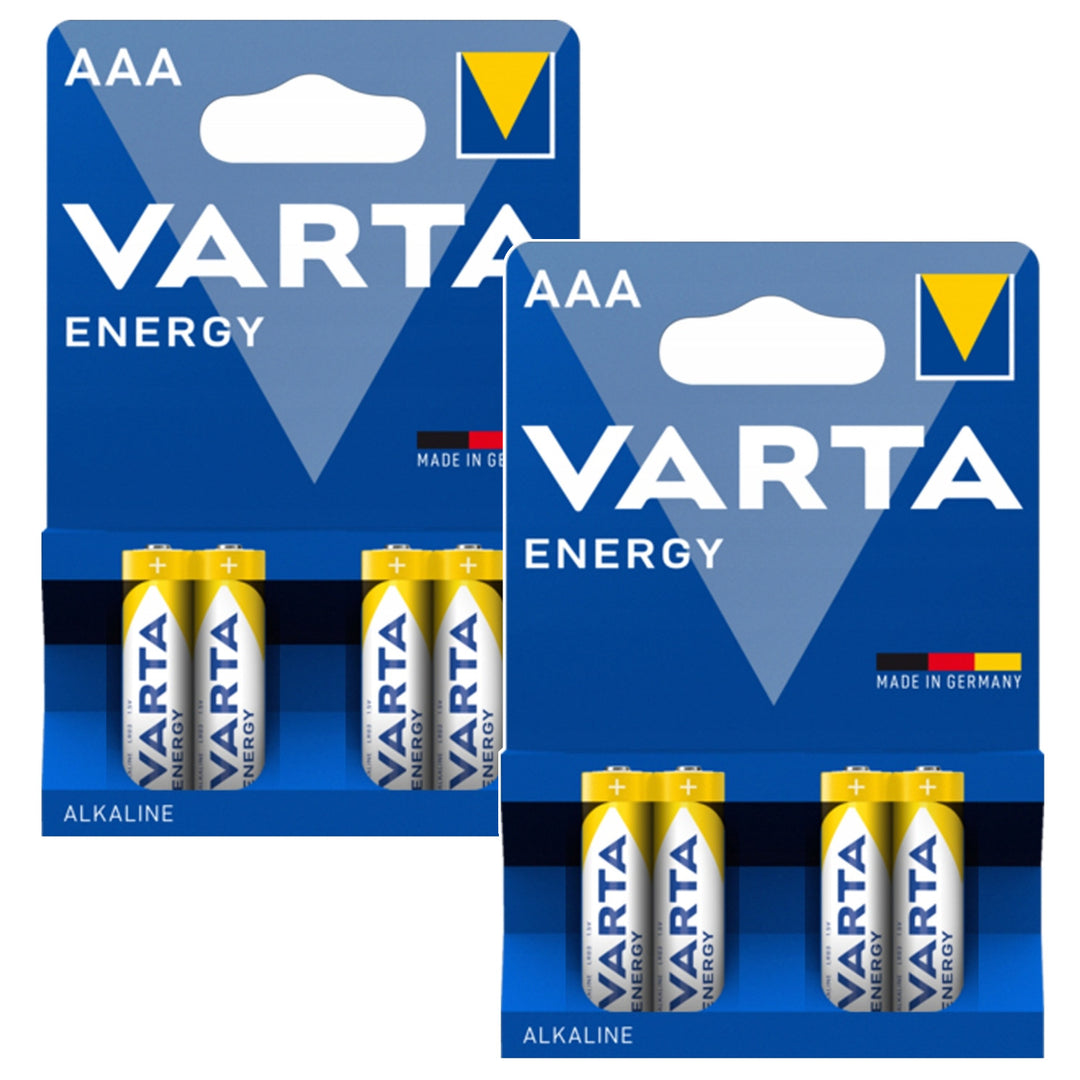 Paquete económico de 8 pilas R-03 LR03 AAA de 1,5 V 4103 Varta Energy