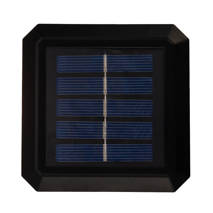 Lámpara LED solar para poste GreenBlue, 80 x 80 mm, cubierta en forma de sobre, 3200 K, GB127 WW, 2 unidades