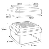 Lámpara LED solar para poste GreenBlue, 80 x 80 mm, cubierta en forma de sobre, 3200 K, GB127 WW, 2 unidades