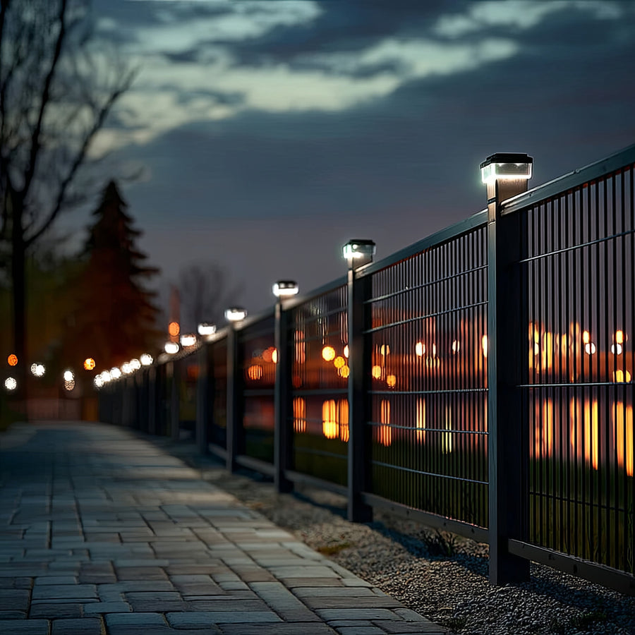 Lámpara LED solar para poste GreenBlue, 60 x 40 mm, cubierta en forma de sobre, 3200 K, GB125 WW, 2 unidades
