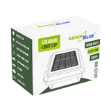 Lámpara LED solar para poste GreenBlue, 60 x 40 mm, cubierta en forma de sobre, 3200 K, GB125 WW, 4 unidades